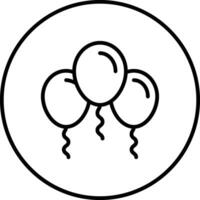 icono de vector de globos