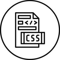 CSS File Vector Icon