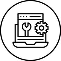 Web Maintenance Vector Icon