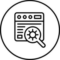 Website Bug Vector Icon