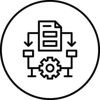 icono de vector de algoritmo