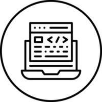 Website Coding Vector Icon