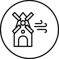 Windmill Vector Icon