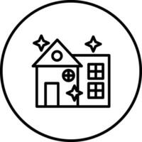 Clean House Vector Icon