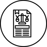 Legal Documents Vector Icon