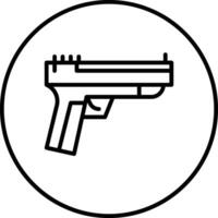 icono de vector de pistola