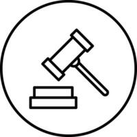 Judge Hammer Vector Icon