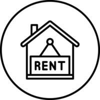 Rent House Vector Icon