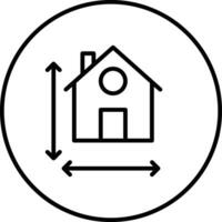 House Measurement Vector Icon