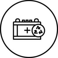 Battery Recycling Vector Icon