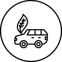 Eco Car Vector Icon