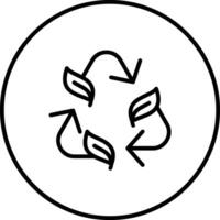 Leaf Recycle Vector Icon