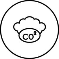 icono de vector de co2