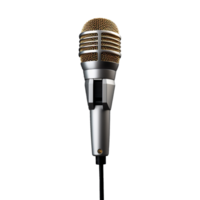 AI generated Microphone isolated on transparent background png