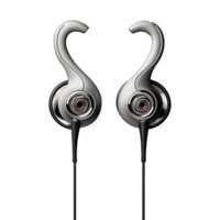 AI generated Earphone isolated on transparent background png