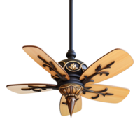 AI generated Ceiling fan isolated on transparent background png