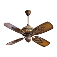 AI generated Ceiling fan isolated on transparent background png