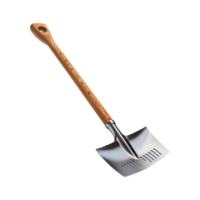 AI generated A shovel is leaning isolated on transparent background png