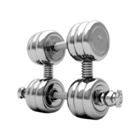 AI generated Pair of weights isolated on transparent background png