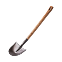 AI generated A shovel is leaning isolated on transparent background png