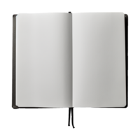 AI generated Open blank notebook isolated on transparent background png