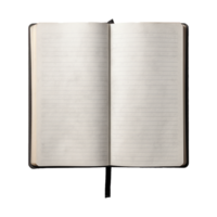 AI generated Open blank notebook isolated on transparent background png