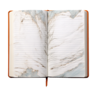 AI generated Open blank notebook isolated on transparent background png