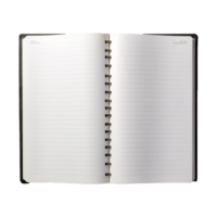 AI generated Open blank notebook isolated on transparent background png