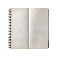 AI generated Open blank notebook isolated on transparent background png