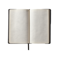 AI generated Open blank notebook isolated on transparent background png