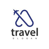 Letter A, Travel agency business logo. transport, logistics delivery logo design vector