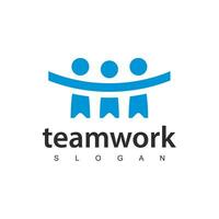 Teamwork, Friendship, People Connectivity logo Design vector