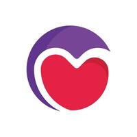 Heart Logo. Love, Medical, Romance, and Charity design vector template.
