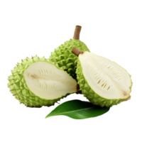 ai generiert Soursop Obst png isoliert auf transparent Hintergrund