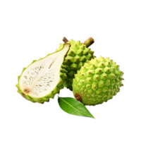 ai genererad soursop frukt png isolerat på transparent bakgrund