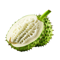 ai generato soursop frutta png isolato su trasparente sfondo