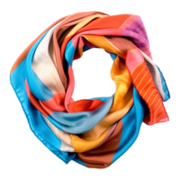 AI generated Colorful scarf isolated on transparent background png