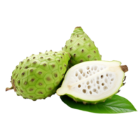 AI generated Soursop fruit png isolated on transparent background