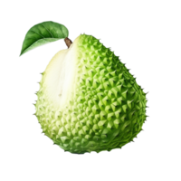 ai genererad soursop frukt png isolerat på transparent bakgrund