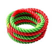 AI generated A plastic rope png isolated on transparent background