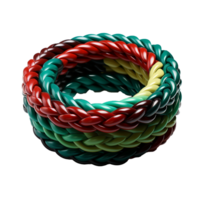 AI generated A plastic rope png isolated on transparent background