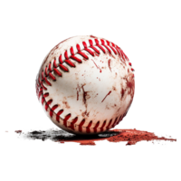 AI generated Baseball isolated on transparent background png