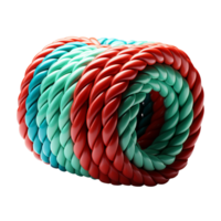 AI generated A plastic rope png isolated on transparent background