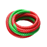 AI generated A plastic rope png isolated on transparent background