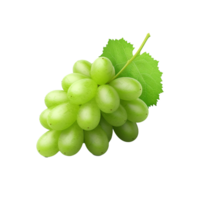 AI generated Green shine muscat grape png isolated on transparent background