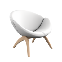 AI generated Modern chair png isolated on transparent background