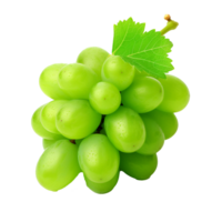 AI generated Green shine muscat grape png isolated on transparent background