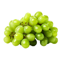 AI generated Green shine muscat grape png isolated on transparent background