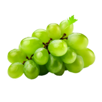 AI generated Green shine muscat grape png isolated on transparent background