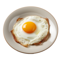 ai generado un frito huevo png aislado en transparente antecedentes